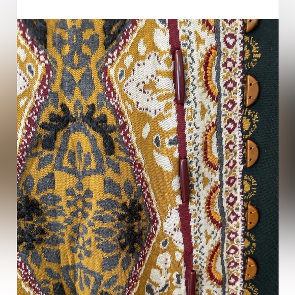 Anthropologie | Knitted And Knotted Beautiful Patterned Sweater Dress Size M - Picture 4 of 14